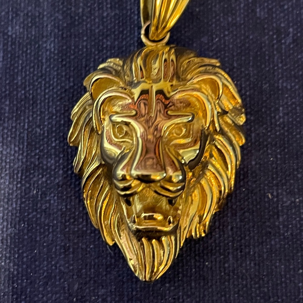 Mens Lion Head Pendant